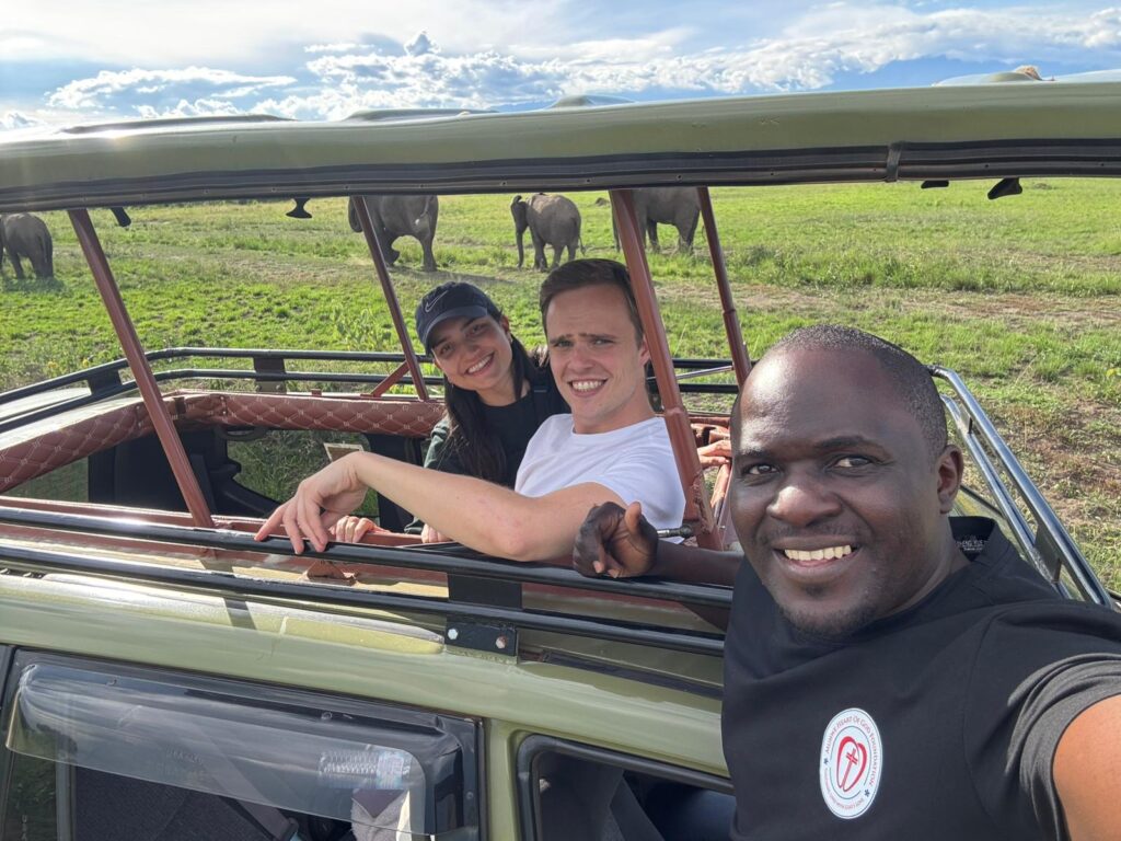Uganda safari with Arnold & Tyra driven by Medi Mugerwa